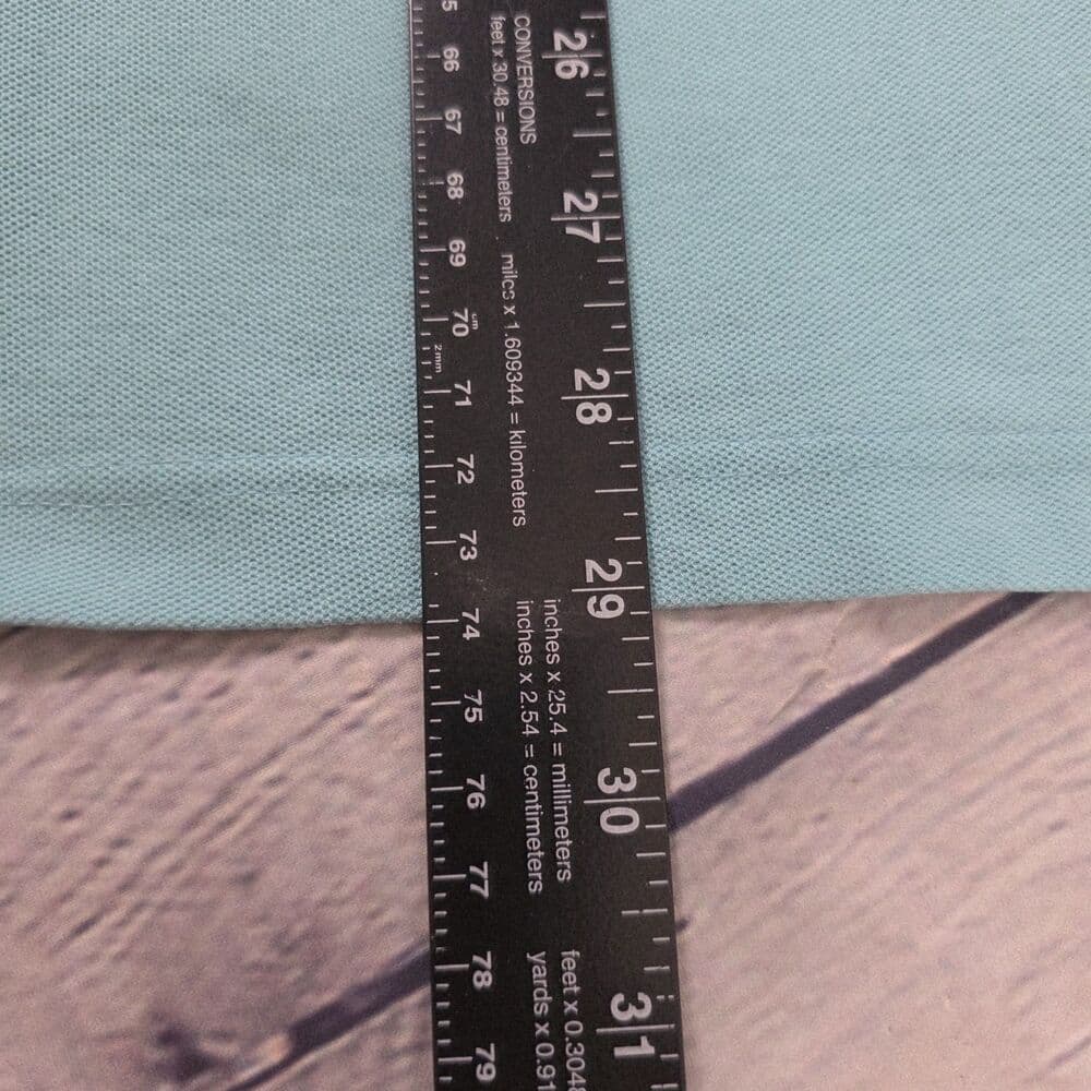 Vintage Master's Men's Large Teal Blue Short Sleeve Golf Polo Shirt - Thumbnail 9
