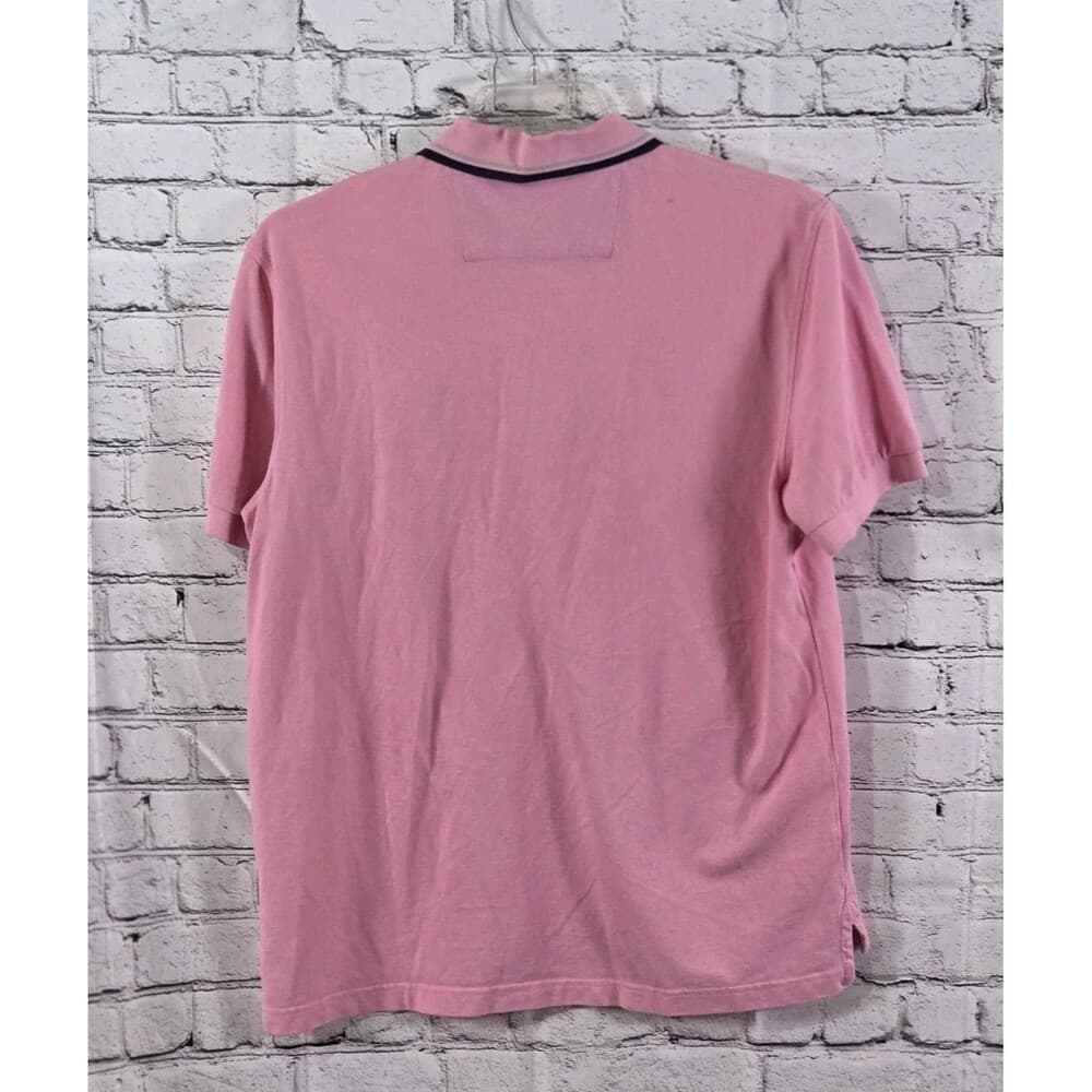 Chaps Men's Large Pink Short Sleeve Polo Shirt - Thumbnail 8