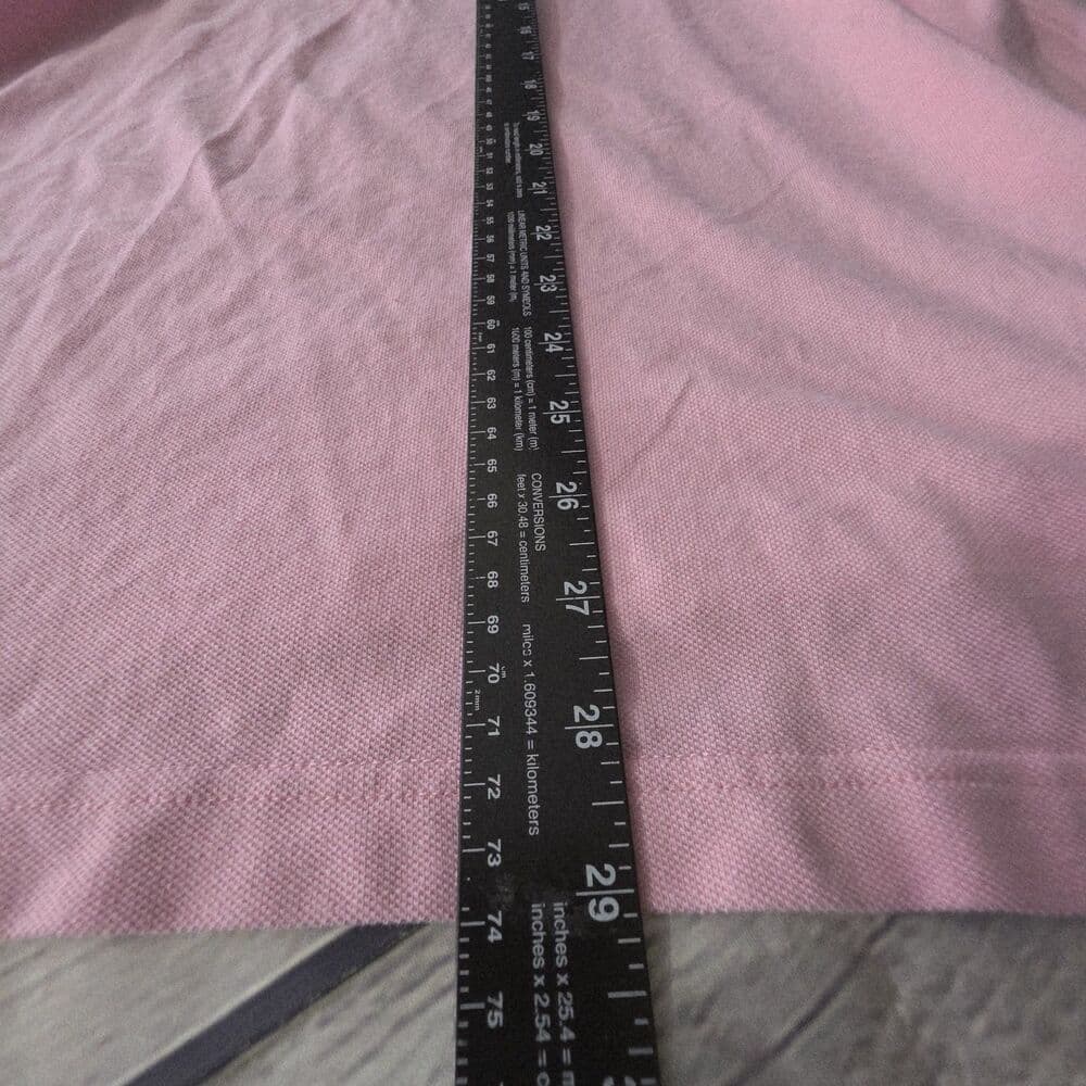 Chaps Men's Large Pink Short Sleeve Polo Shirt - Thumbnail 9