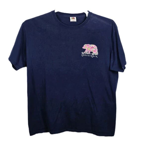 Girlie Girl Originals Women's Large‎ Blue "MAMA BEAR" Short Sleeve T-Shirt - Thumbnail 5