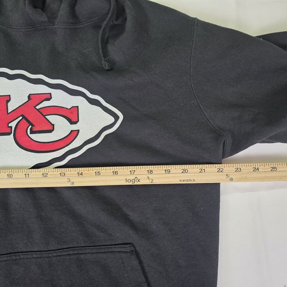 Fanatics‎ Kansas City Chiefs Size Large Charcoal Heather Pullover Hoodie - Thumbnail 5