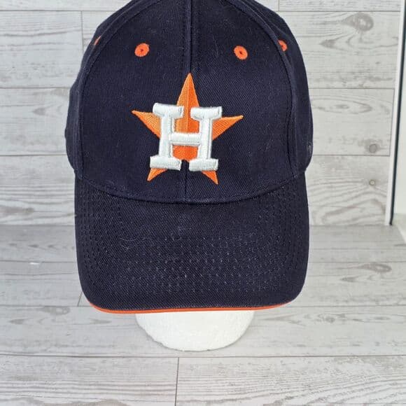 Houston‎ Astros Navy Blue Fan Favorite Strap Back Hat Cap Embroidered Logo - Thumbnail 9