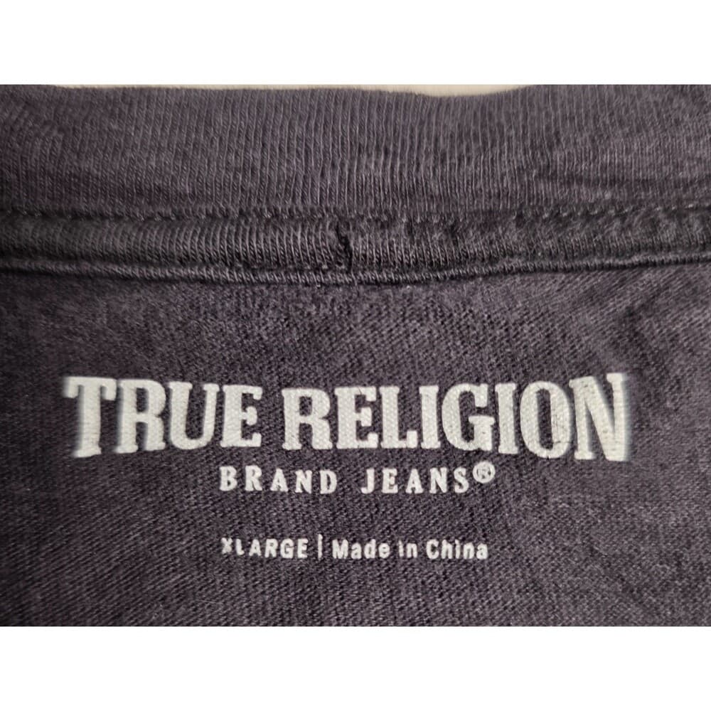 True Religion Men's‎ XL Buddha Brand Black Short Sleeve T-shirt - Thumbnail 3
