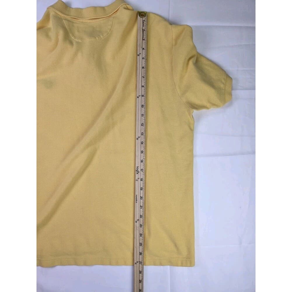 Chaps Ralph Lauren Men's XL Yellow Short‎ Sleeve Shirt - Thumbnail 9