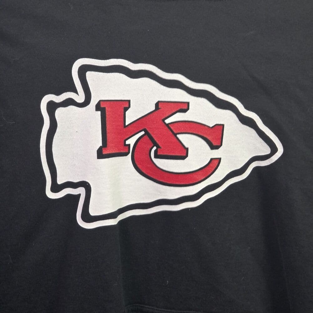 Fanatics‎ Kansas City Chiefs Size Large Charcoal Heather Pullover Hoodie - Thumbnail 2