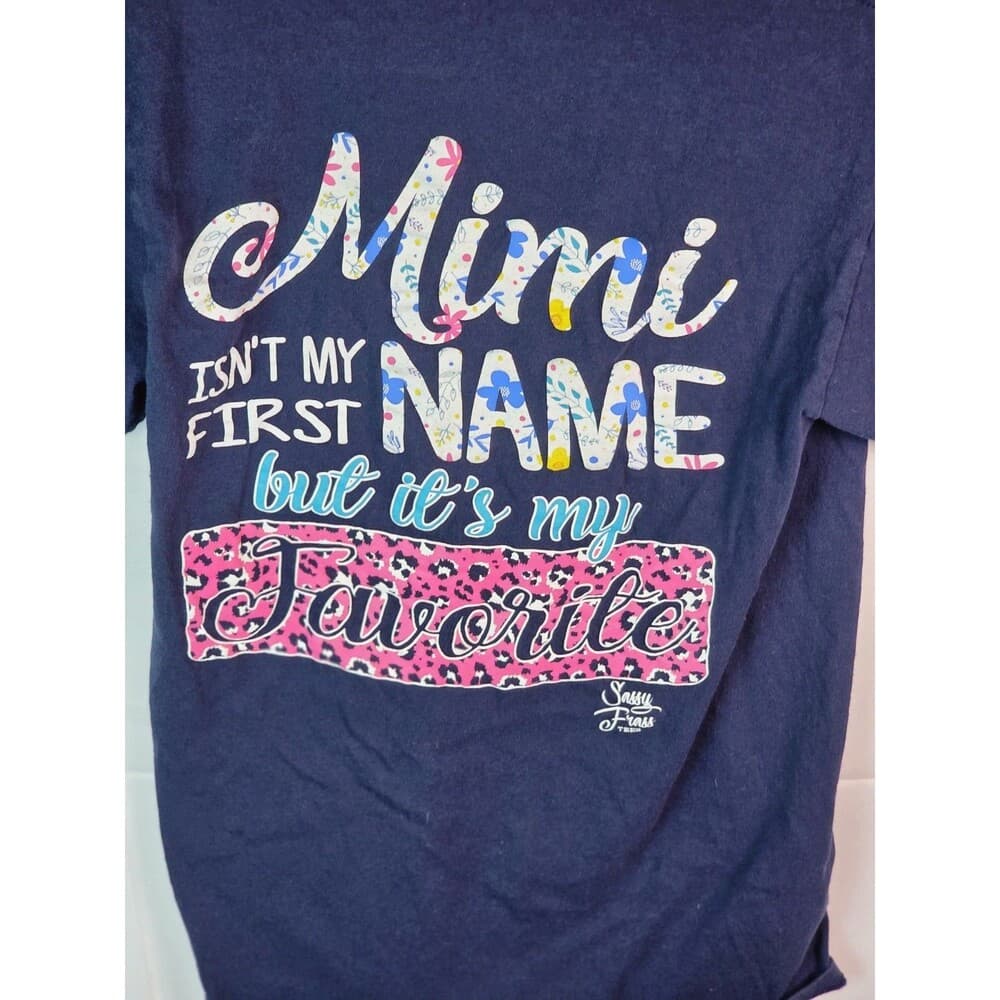 Sassy Frass Women's Small Dark‎ Blue T-Shirt - Thumbnail 4