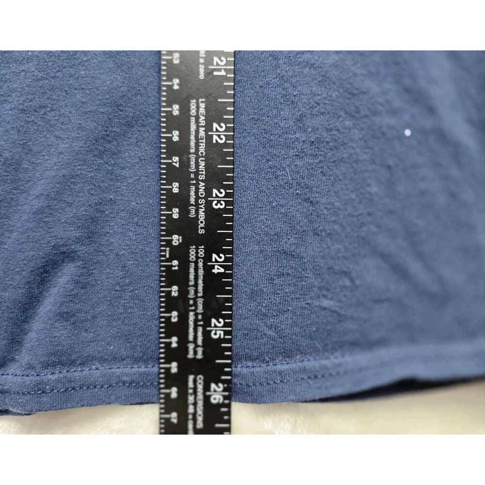 Girly Girl Originals Women's Medium Blue " Faith Not‎ Knowing" Long Sleeve Shirt - Thumbnail 5