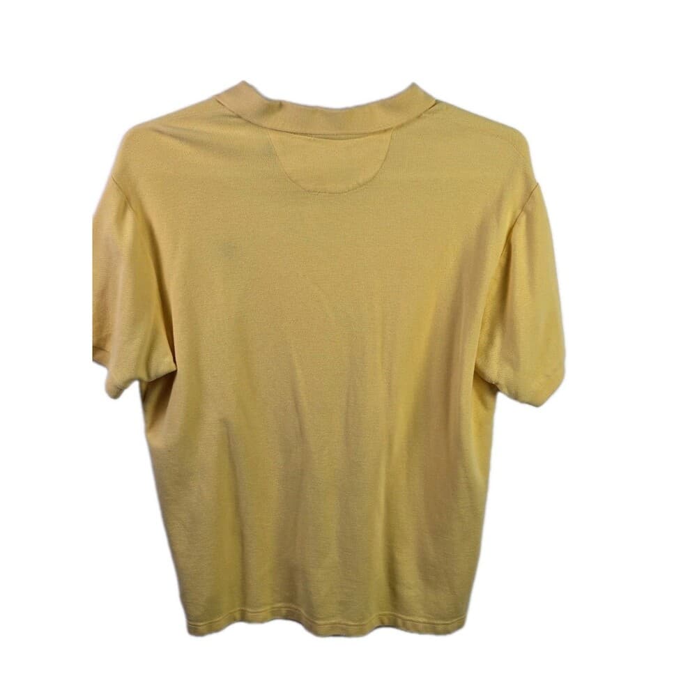 Chaps Ralph Lauren Men's XL Yellow Short‎ Sleeve Shirt - Thumbnail 6
