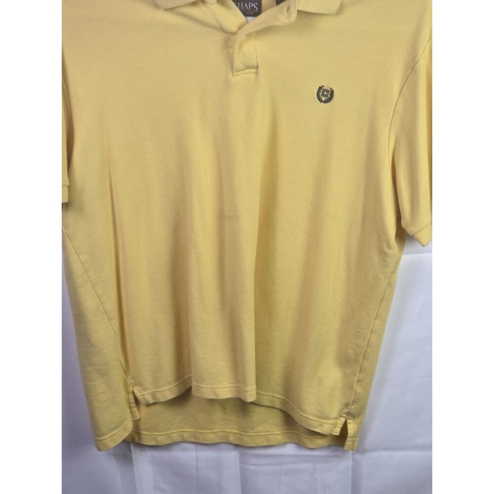 Chaps Ralph Lauren Men's XL Yellow Short‎ Sleeve Shirt - Thumbnail 2