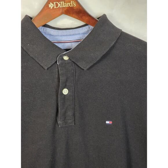 Tommy Hilfiger Men's L Blue Short‎ Sleeve Shirt - Thumbnail 5