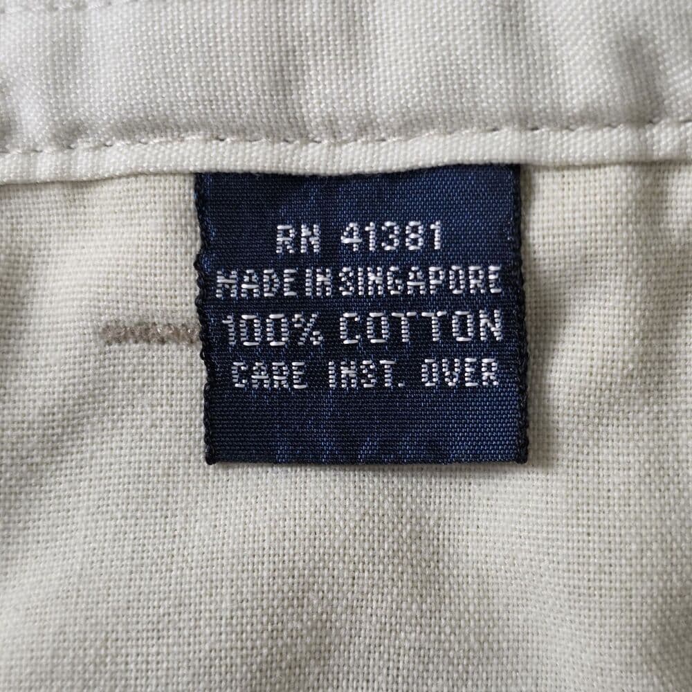 VTG Polo Ralph Lauren Men's 38" Beige Chino Shorts - Thumbnail 4