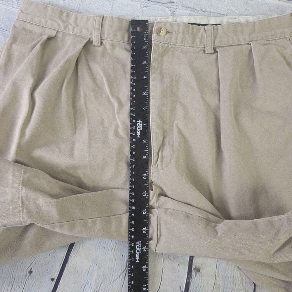 VTG Polo Ralph Lauren Men's 38" Beige Chino Shorts - Thumbnail 8