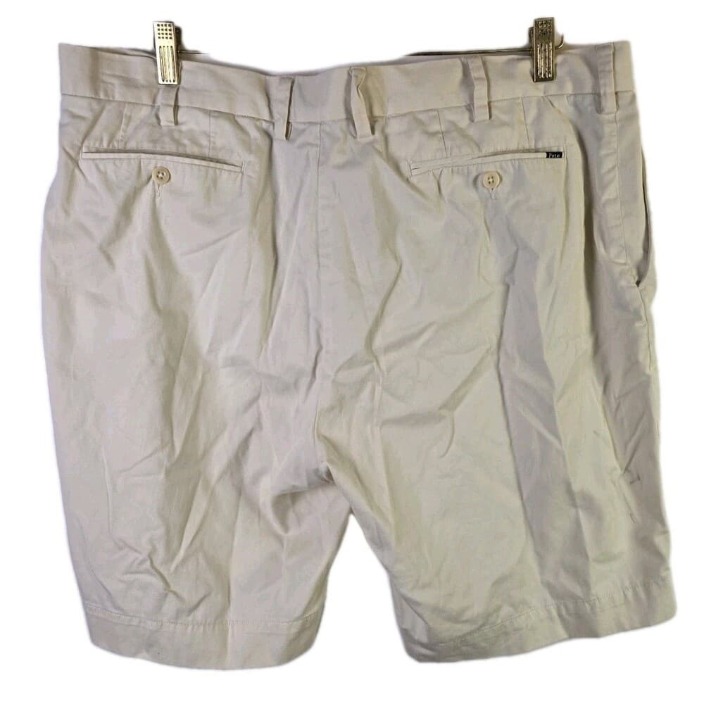 Polo Ralph Lauren Men's 38 Khaki Classic Fit Cotton Chino Shorts - Thumbnail 6