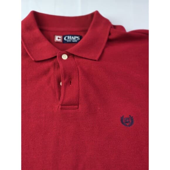 Chaps Ralph Lauren Adult Medium Red‎ Short Sleeve Shirt - Thumbnail 7