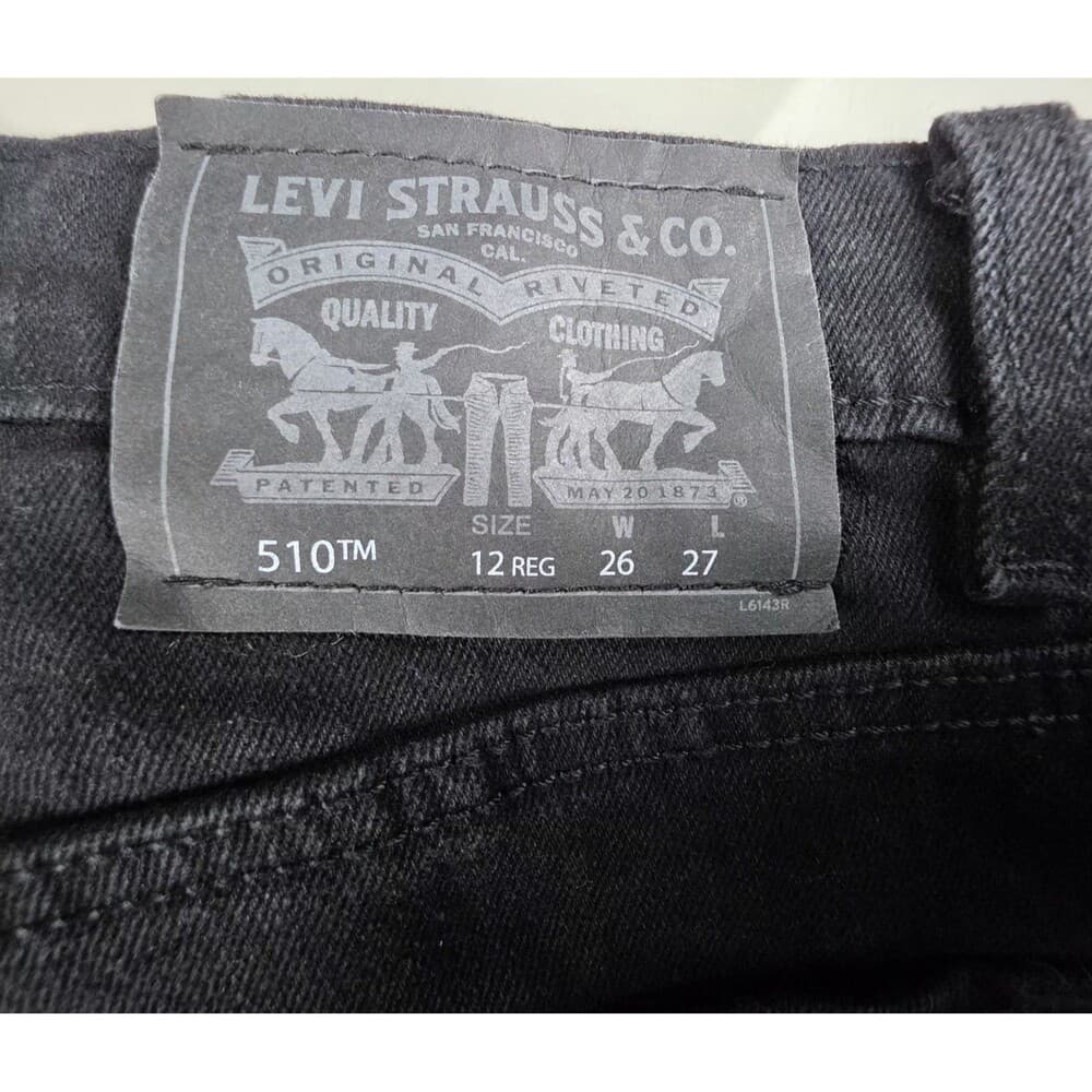 Levi’s Boy’s 510 Skinny Black Stone Jeans - Size 12 Regular (26W x 267)‎ - Thumbnail 6