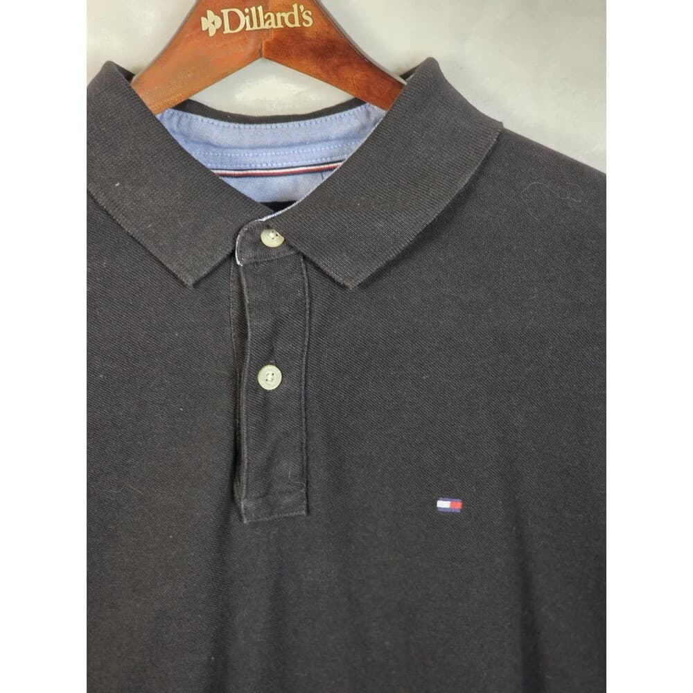 Tommy Hilfiger Men's L Blue Short‎ Sleeve Shirt - Thumbnail 4