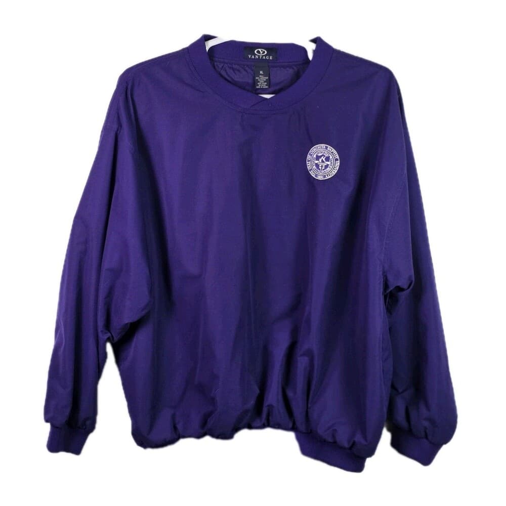 Vantage‎ Quachita Baptist Univ Men's XL Purple Golf Pullover - Thumbnail 11