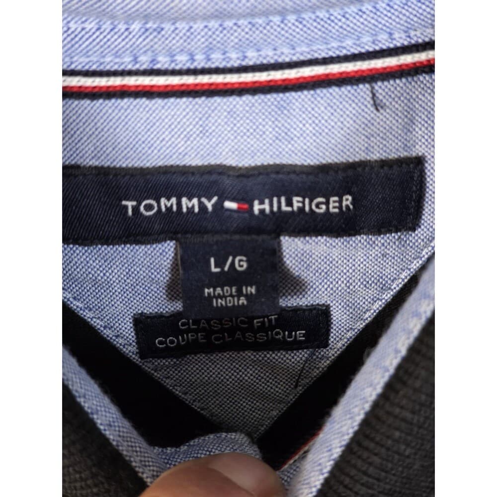 Tommy Hilfiger Men's L Blue Short‎ Sleeve Shirt - Thumbnail 2