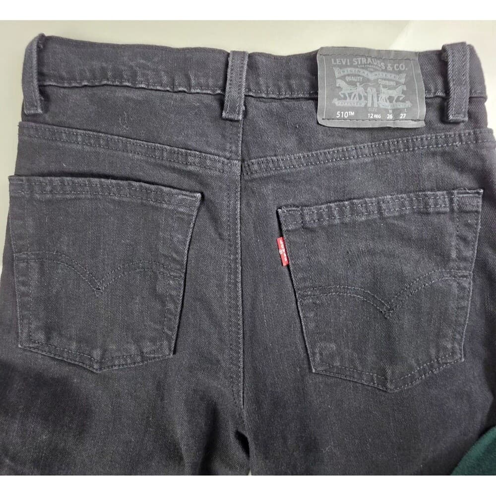 Levi’s Boy’s 510 Skinny Black Stone Jeans - Size 12 Regular (26W x 267)‎ - Thumbnail 5