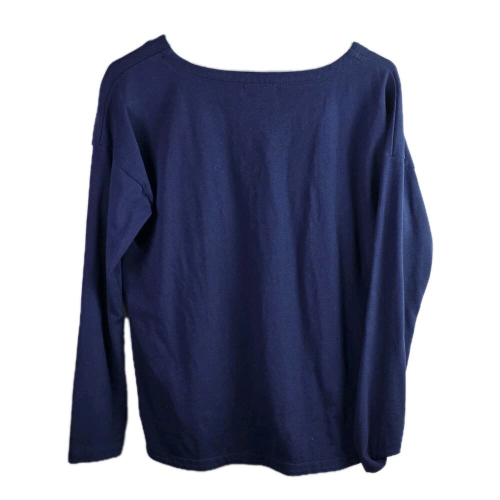 Vineyard Vines Women's Small‎ Navy Blue Long Sleeve Split Button Hem - Thumbnail 8