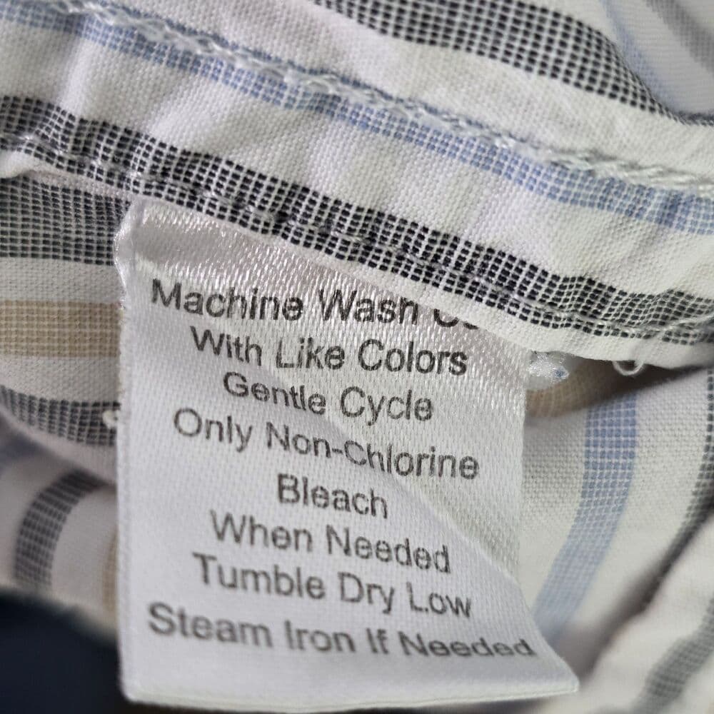 Joseph Abboud Men’s Large Multicolor Paisley Striped Long Sleeve Button Up Shirt - Thumbnail 3