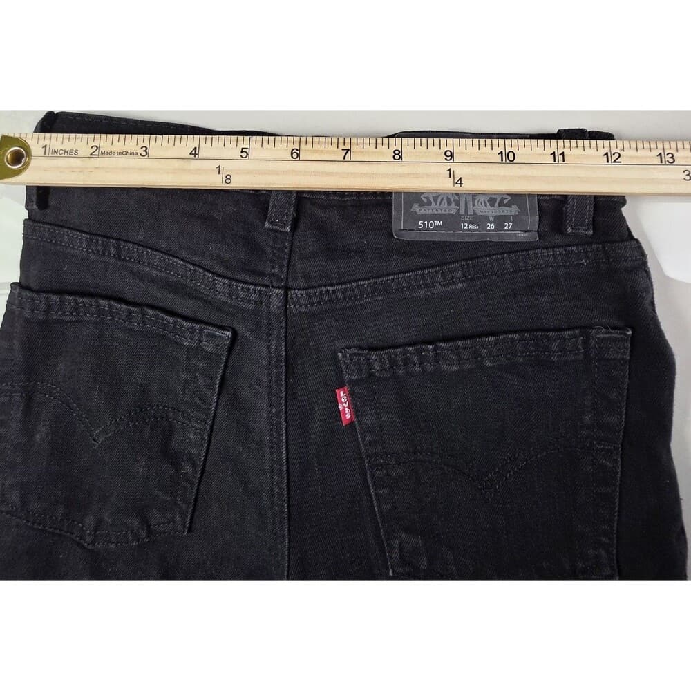 Levi’s Boy’s 510 Skinny Black Stone Jeans - Size 12 Regular (26W x 267)‎ - Thumbnail 7