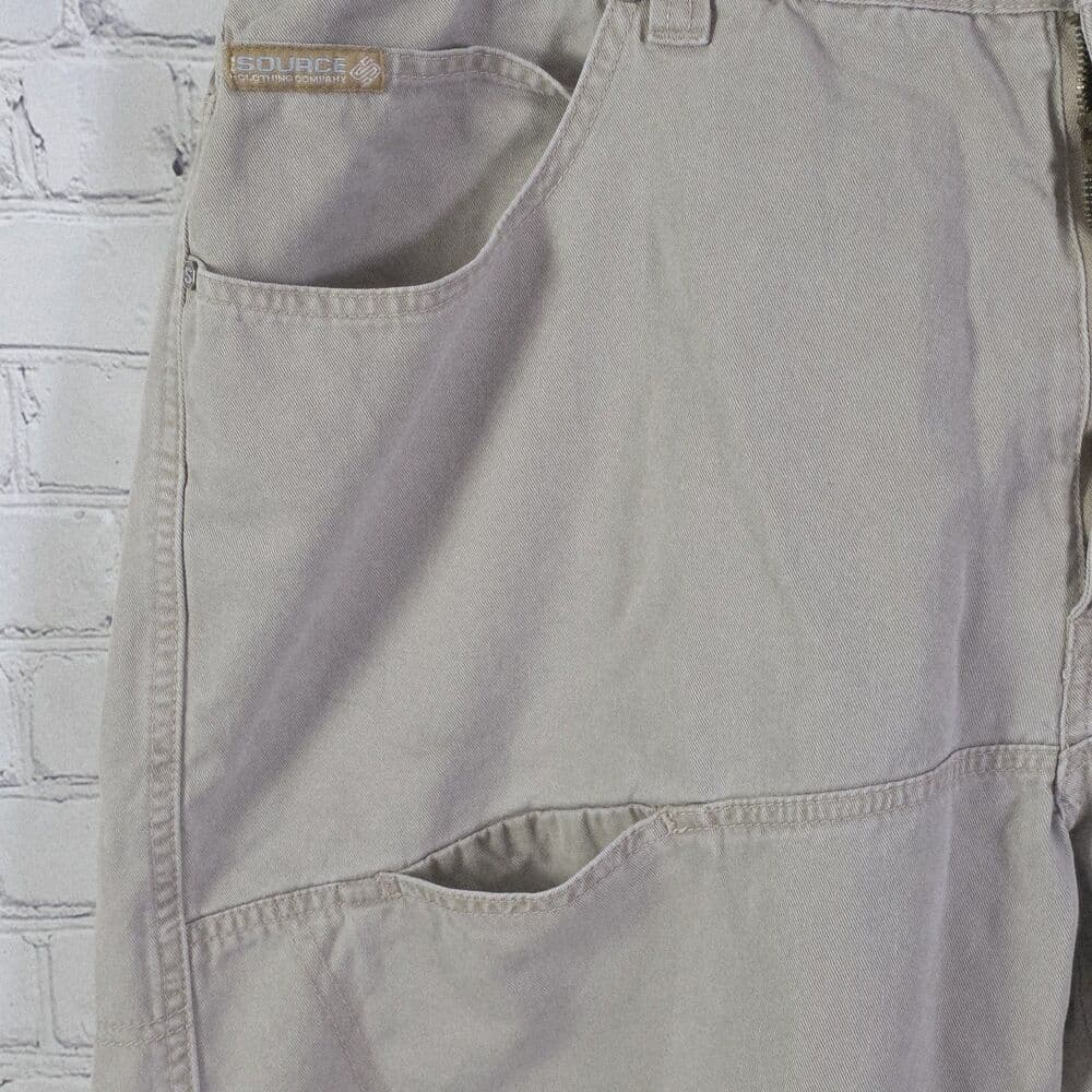 Y2K The Source Jean Men's 36 Khaki Skater Baggy Shorts - Thumbnail 7