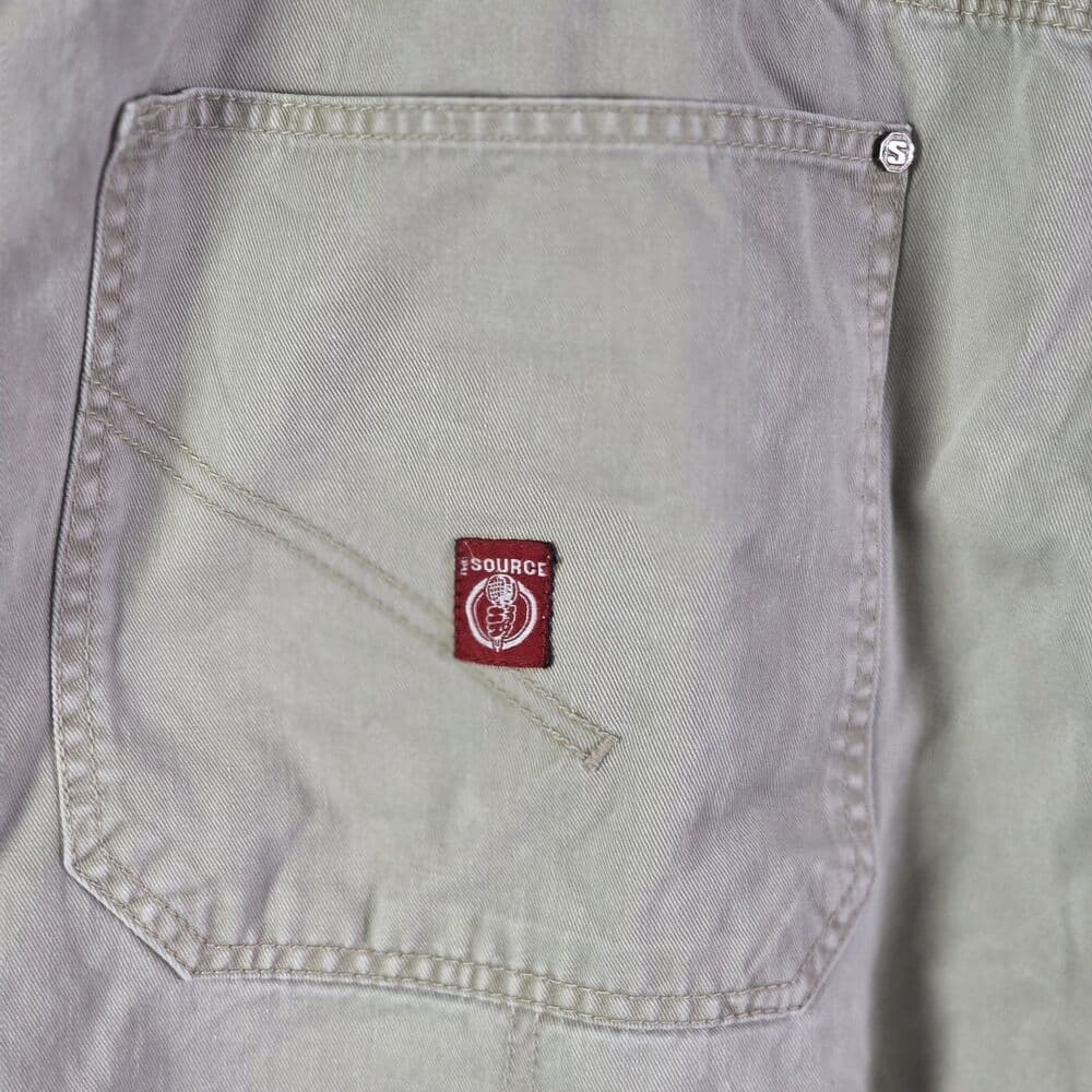 Y2K The Source Jean Men's 36 Khaki Skater Baggy Shorts - Thumbnail 10