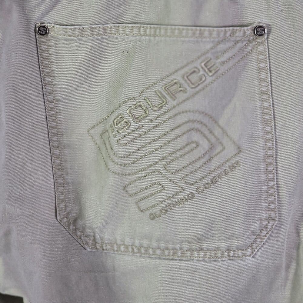 Y2K The Source Jean Men's 36 Khaki Skater Baggy Shorts - Thumbnail 11