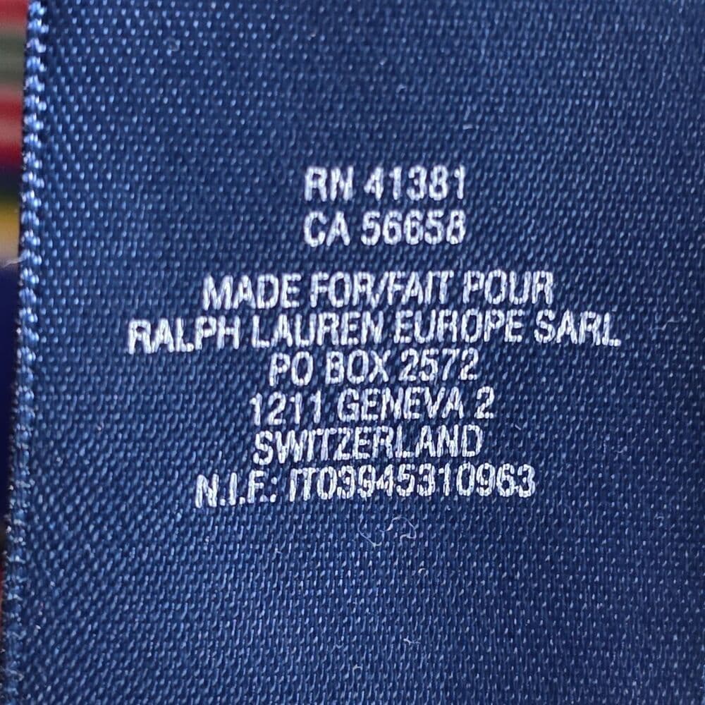 Polo Ralph Lauren Boy's XL (18-20) Royal Blue Striped Short Sleeved T-Shirt - Thumbnail 3