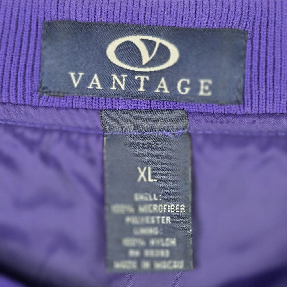 Vantage‎ Quachita Baptist Univ Men's XL Purple Golf Pullover - Thumbnail 2