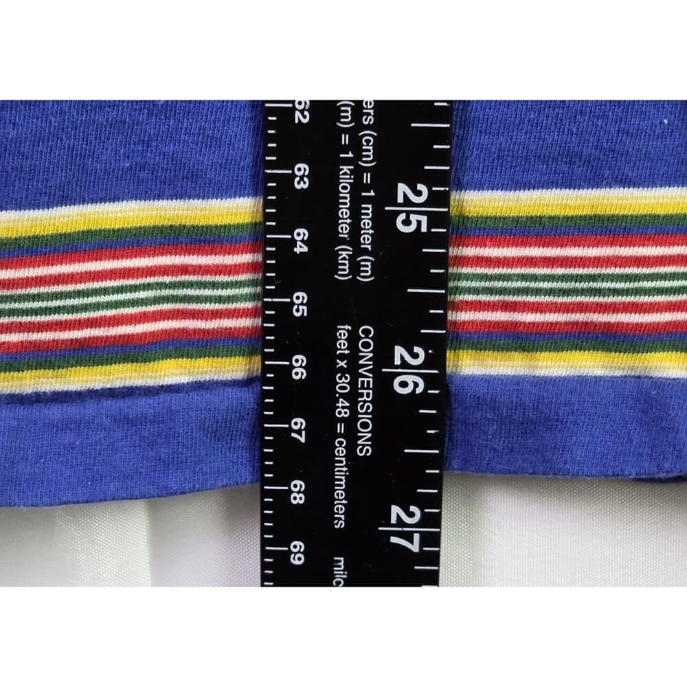 Polo Ralph Lauren Boy's XL (18-20) Royal Blue Striped Short Sleeved T-Shirt - Thumbnail 9