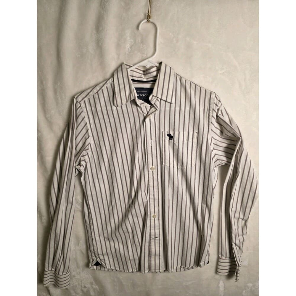 Abercrombie‎ & Fitch Men's XL And Small Button Down Shirt Lot - Thumbnail 16