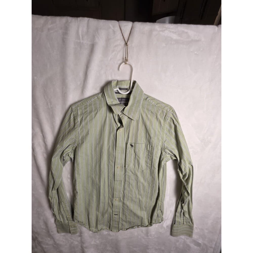 Abercrombie‎ & Fitch Men's XL And Small Button Down Shirt Lot - Thumbnail 6