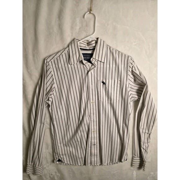 Abercrombie‎ & Fitch Men's XL And Small Button Down Shirt Lot - Thumbnail 17