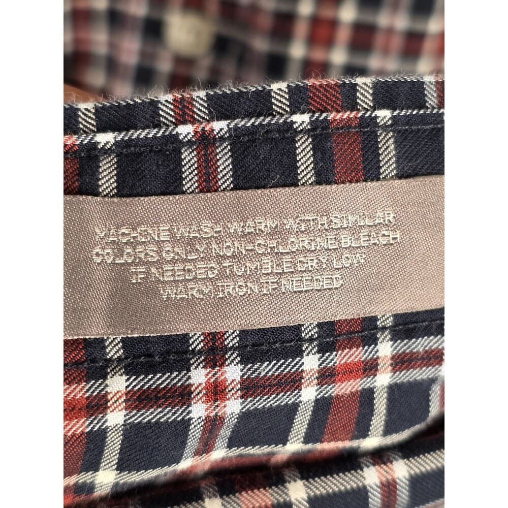 Daniel Cremieux Men's Large Tartan Plaid Long‎ Sleeve Button Up Shirt - Thumbnail 3