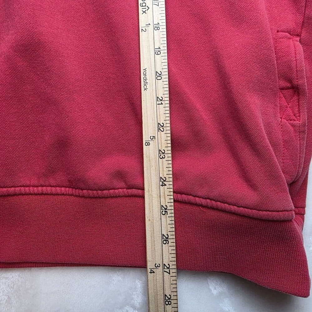 Vintage Tommy Hilfiger Men's XL Red 1/4 Zip‎ Long Sleeve Pullover - Thumbnail 4