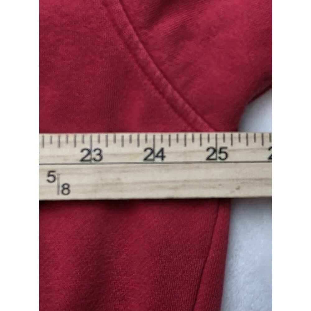 Vintage Tommy Hilfiger Men's XL Red 1/4 Zip‎ Long Sleeve Pullover - Thumbnail 3