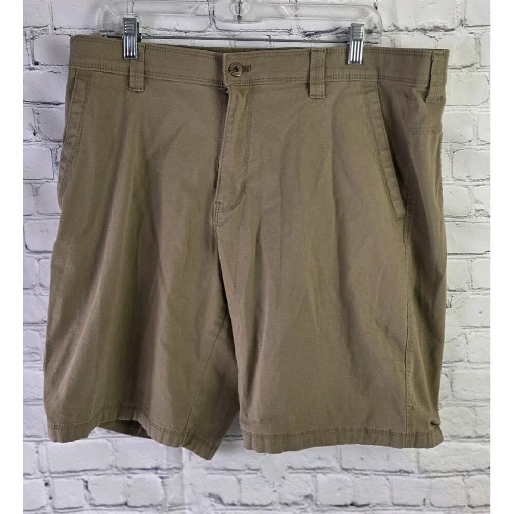 Weatherproof Men's 38 Khaki Flat Front Chino Shorts - Thumbnail 15