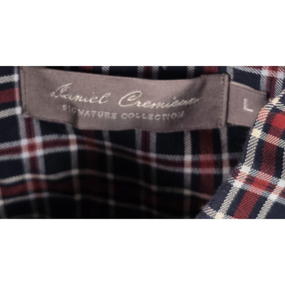 Daniel Cremieux Men's Large Tartan Plaid Long‎ Sleeve Button Up Shirt - Thumbnail 2