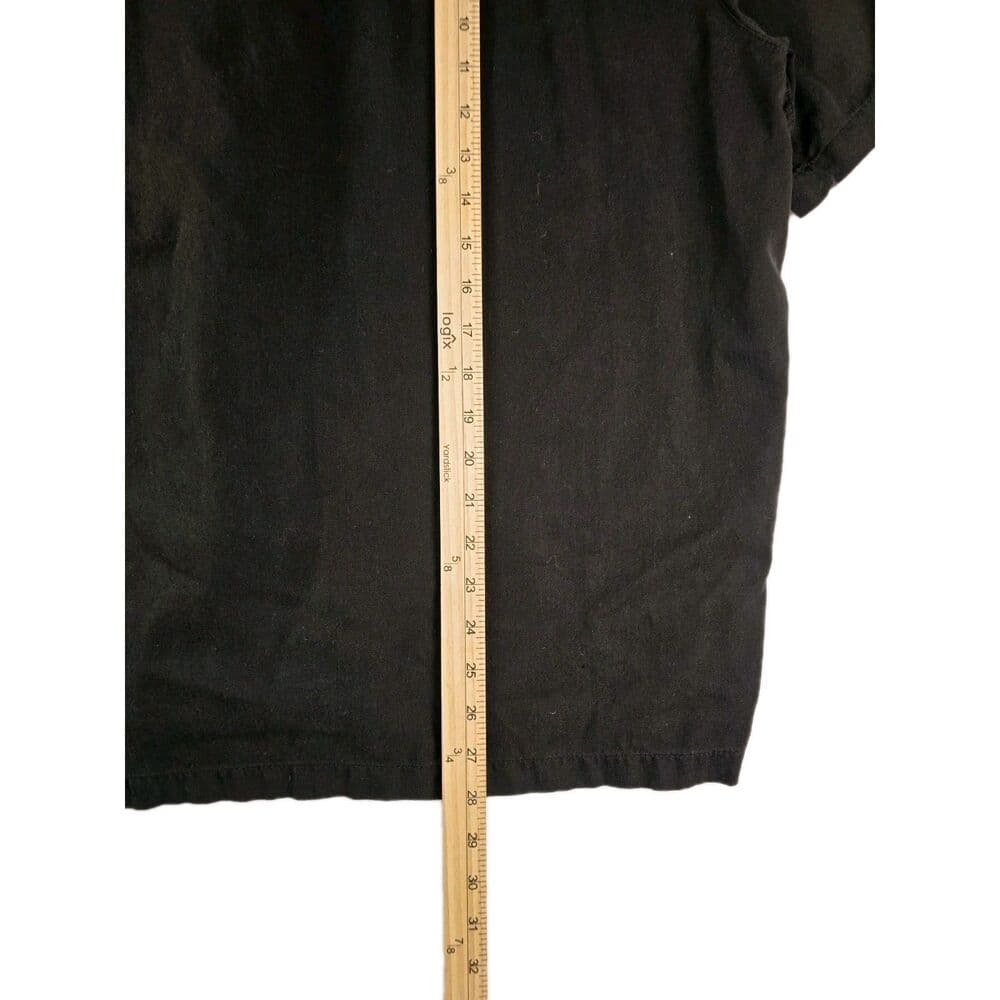 Caribbean Brand Men's Large 70% Silk -30% Cotton Black Button-Down Shirt‎ - Thumbnail 4