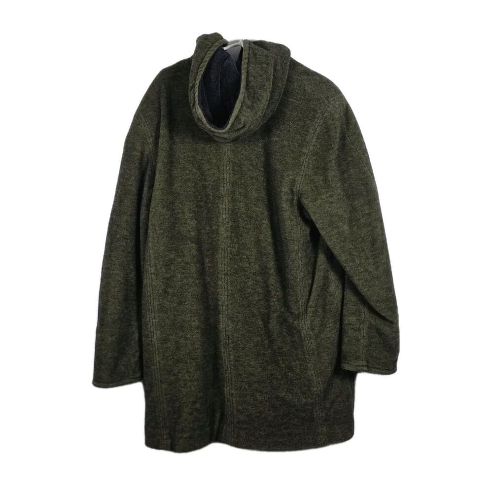 Vintage‎ L.L. Bean Women's Large Green Pea Coat - Thumbnail 4