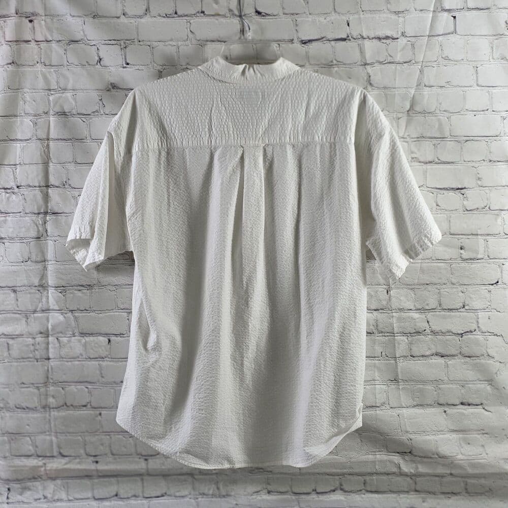 Sun River Clothing Co Men's XL White Short Sleeve Beach Shirt - Thumbnail 7