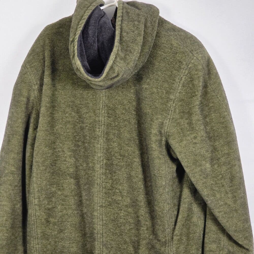 Vintage‎ L.L. Bean Women's Large Green Pea Coat - Thumbnail 5
