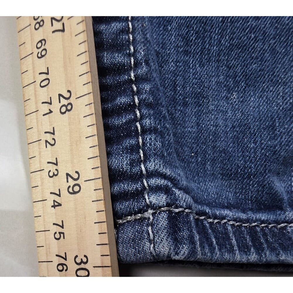 Miss Me Jeans Girls Size 14 Blue Denim Skinny‎ Straight Jeans - JK595853 - Thumbnail 8