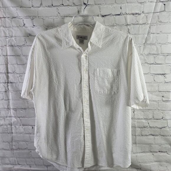 Sun River Clothing Co Men's XL White Short Sleeve Beach Shirt - Thumbnail 12