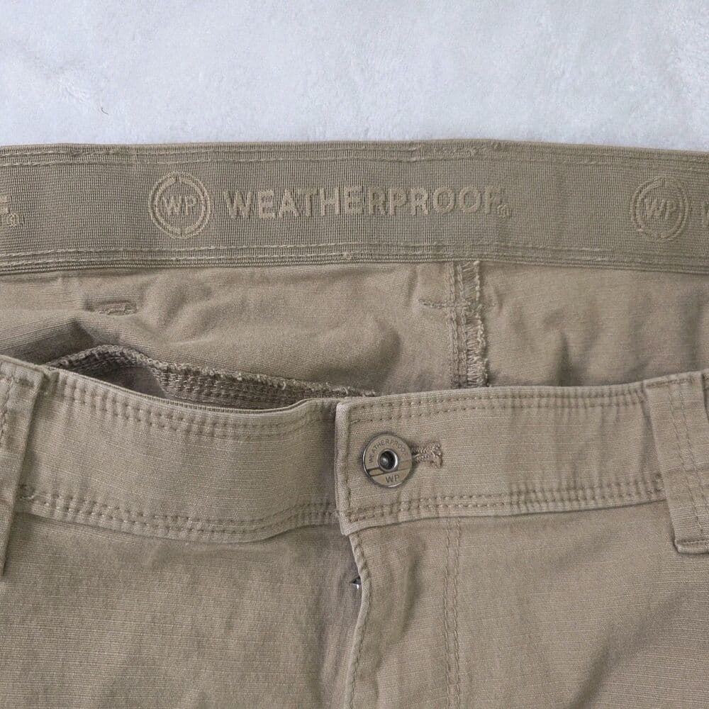 Weatherproof Men's 38 Khaki Flat Front Chino Shorts - Thumbnail 4