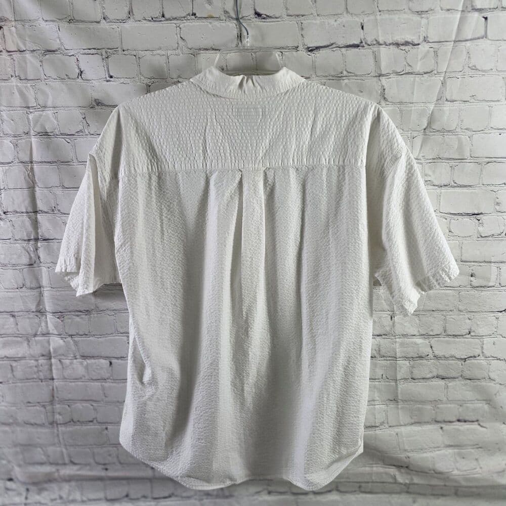 Sun River Clothing Co Men's XL White Short Sleeve Beach Shirt - Thumbnail 6
