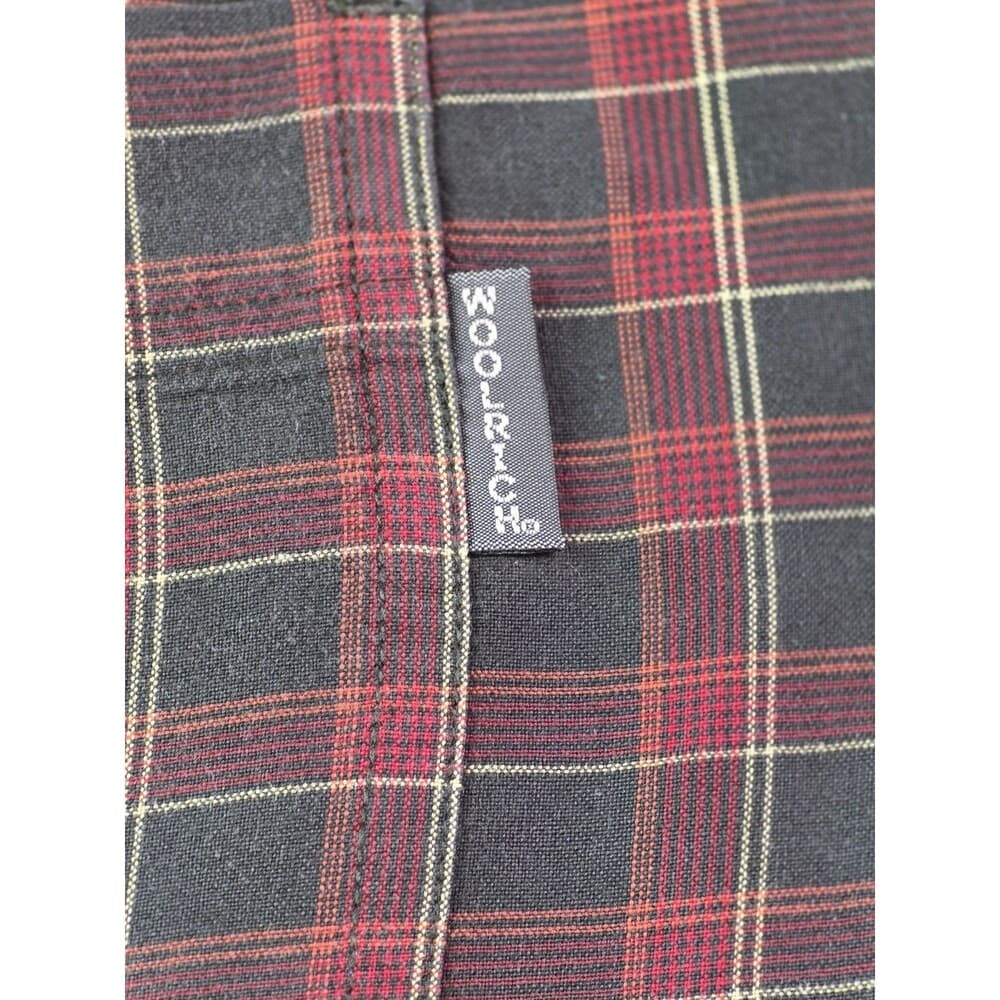 Woolrich Mens XL Button Plaid Red Earthtone‎ Long Sleeve Button Down Shirt - Thumbnail 4