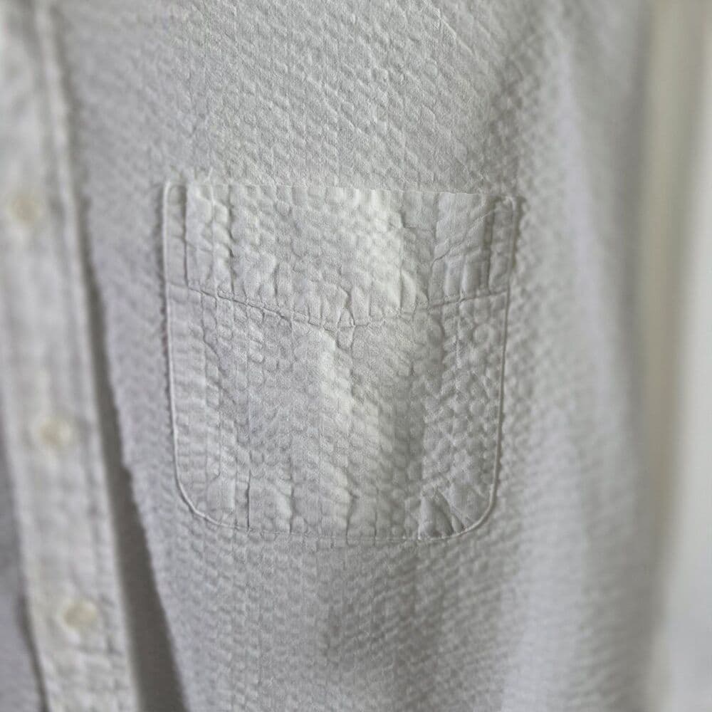 Sun River Clothing Co Men's XL White Short Sleeve Beach Shirt - Thumbnail 3